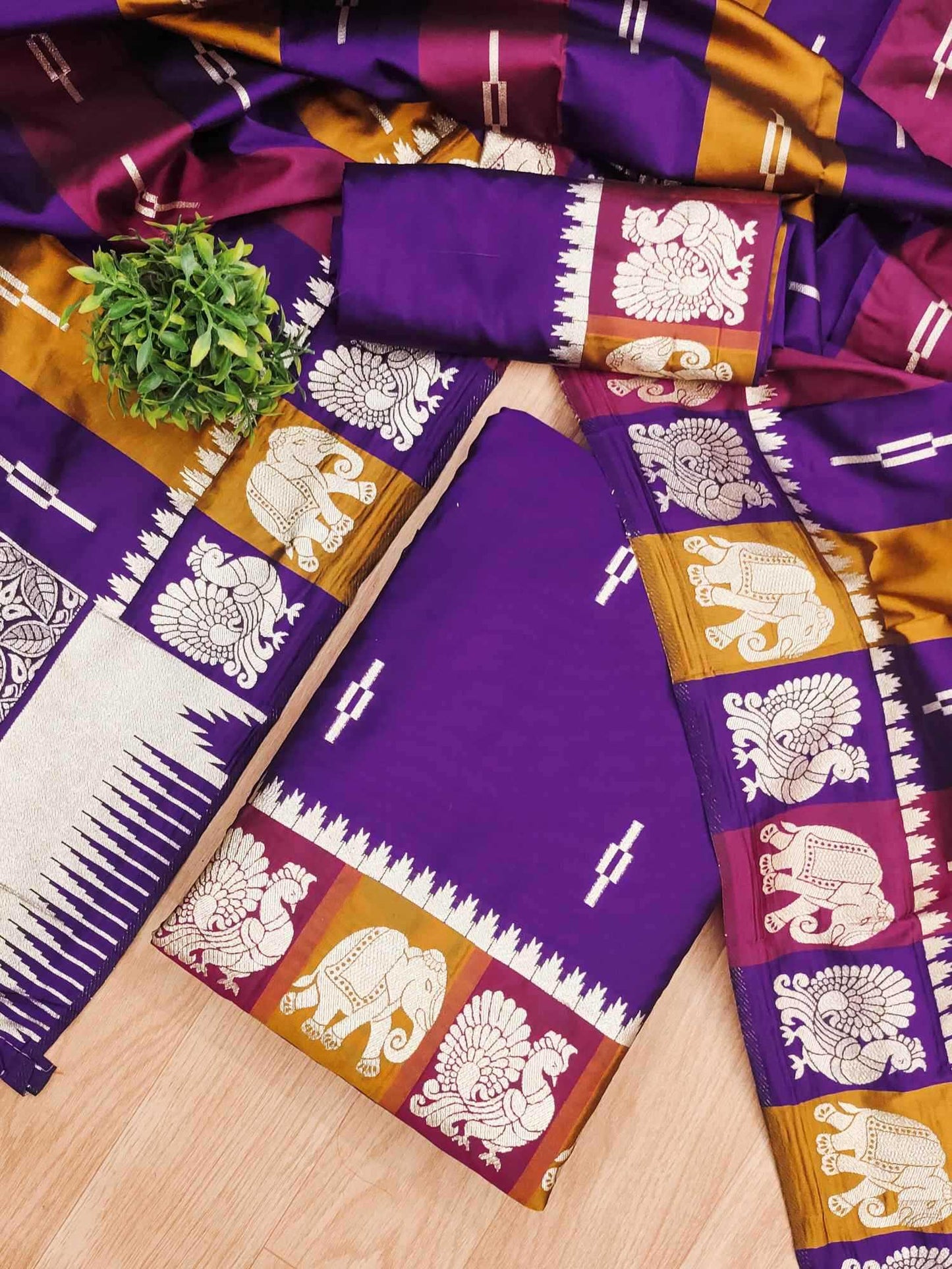 Soft Silk Embroidery Suit