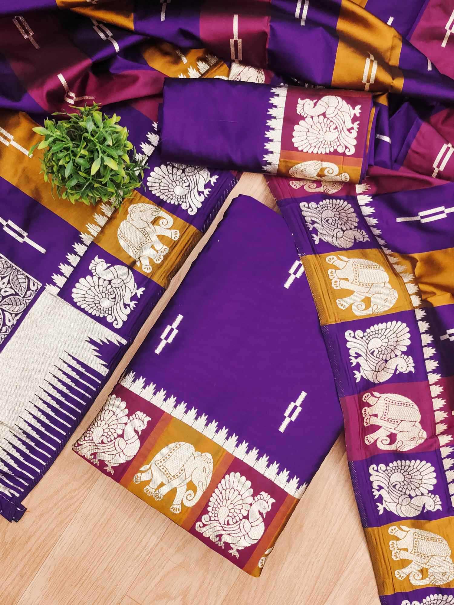 Soft Silk Embroidery Suit