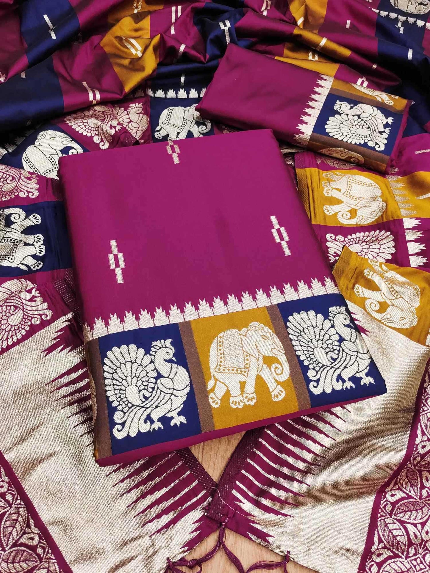 Soft Silk Embroidery Suit