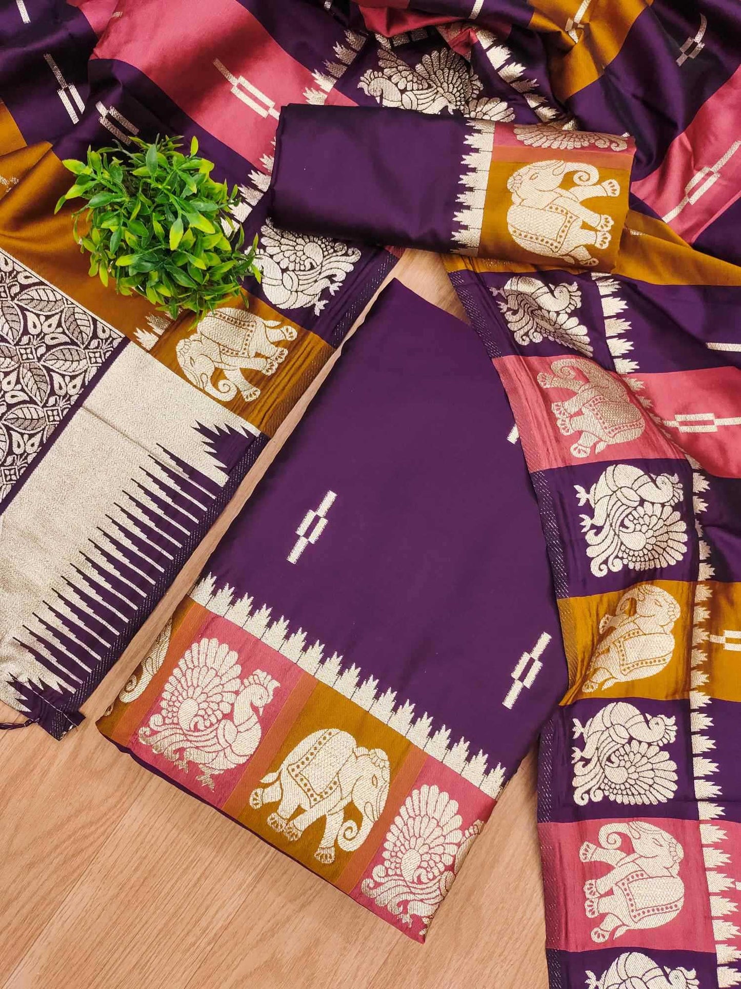 Soft Silk Embroidery Suit