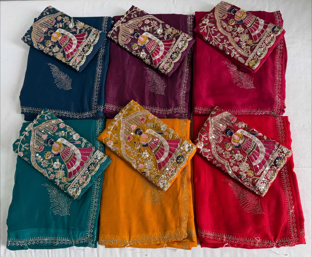 Georgette Party Wear Saree