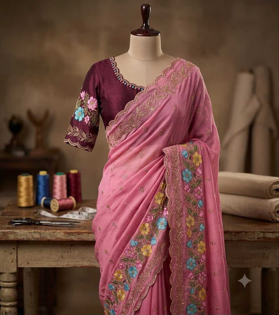 Party Wear Silk Saree