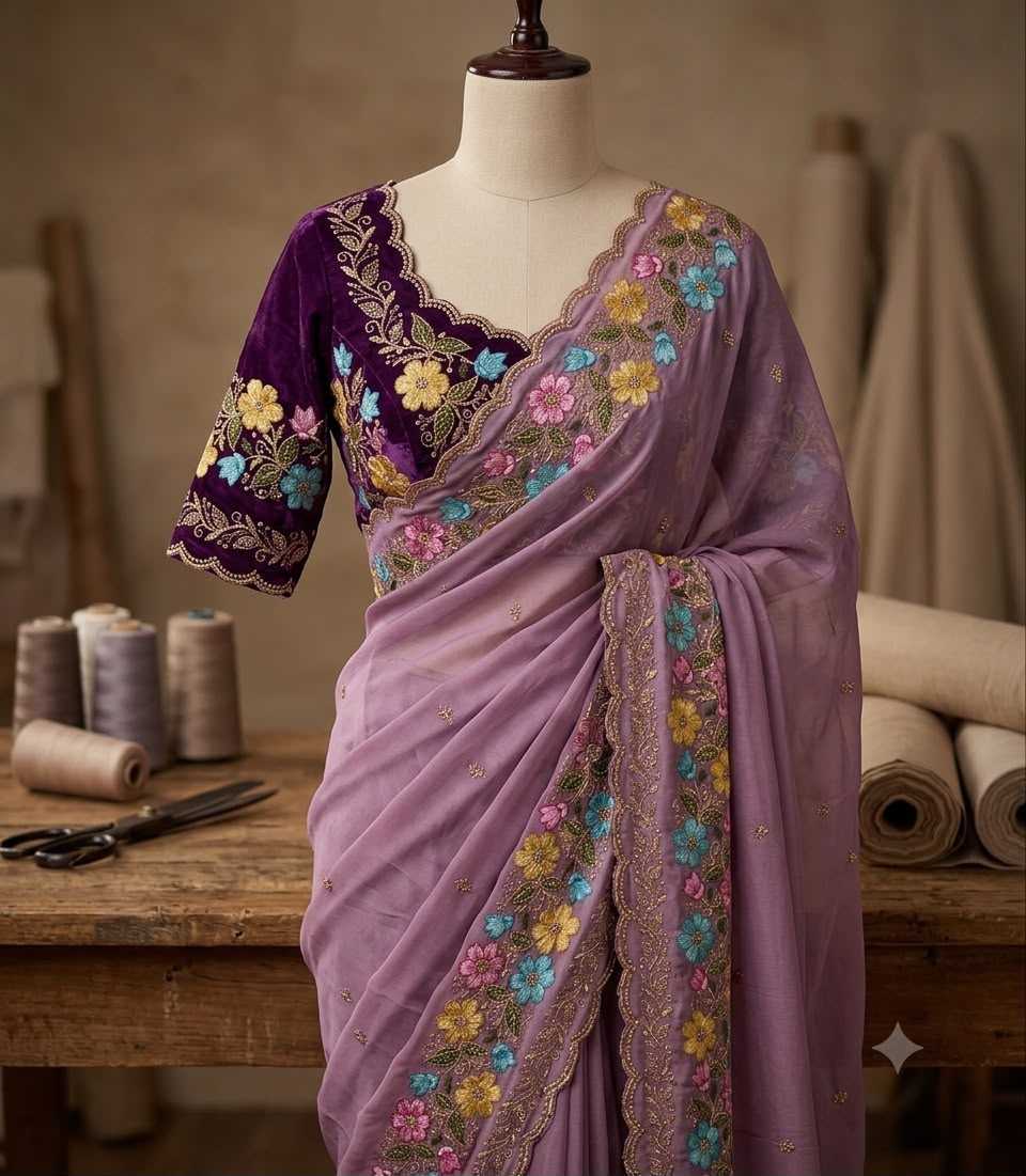 Party Wear Silk Saree