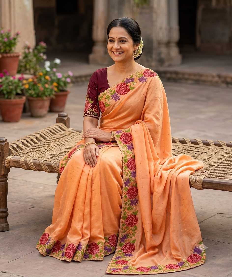Georgette Party Wear Saree