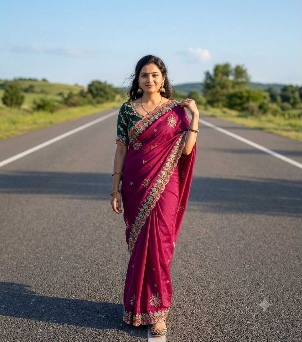 Rangoli Silk Heavy Saree