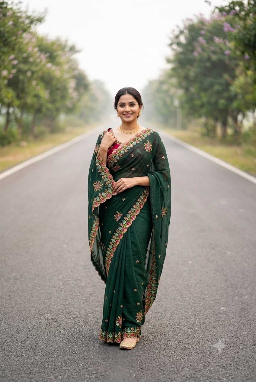 Rangoli Silk Heavy Saree