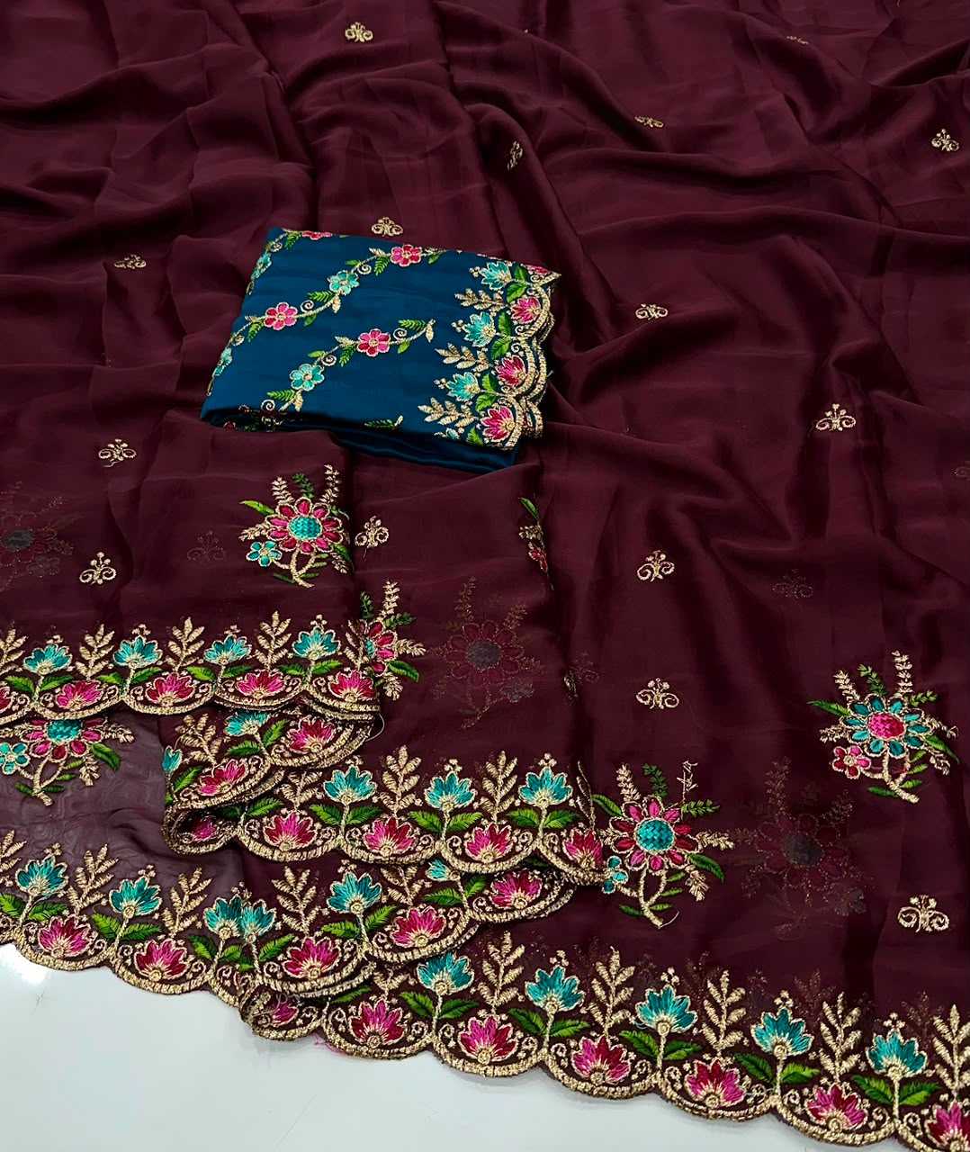 Rangoli Silk Heavy Saree