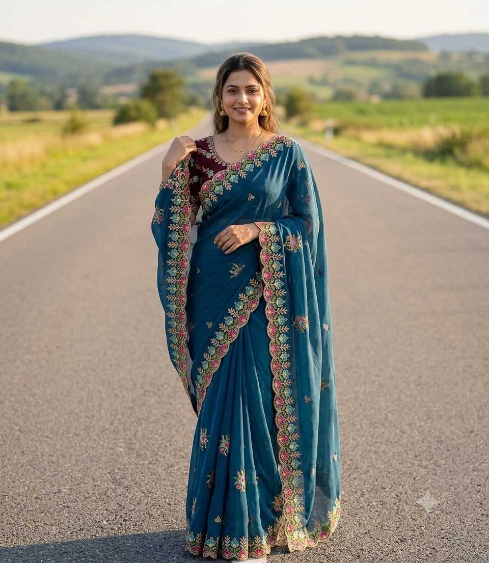 Rangoli Silk Heavy Saree