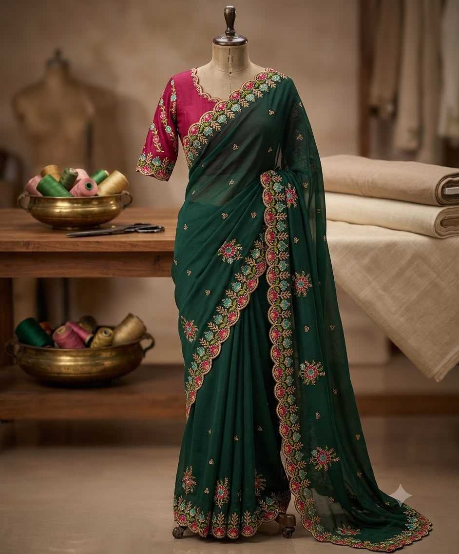 Rangoli Silk Party Wear Saree