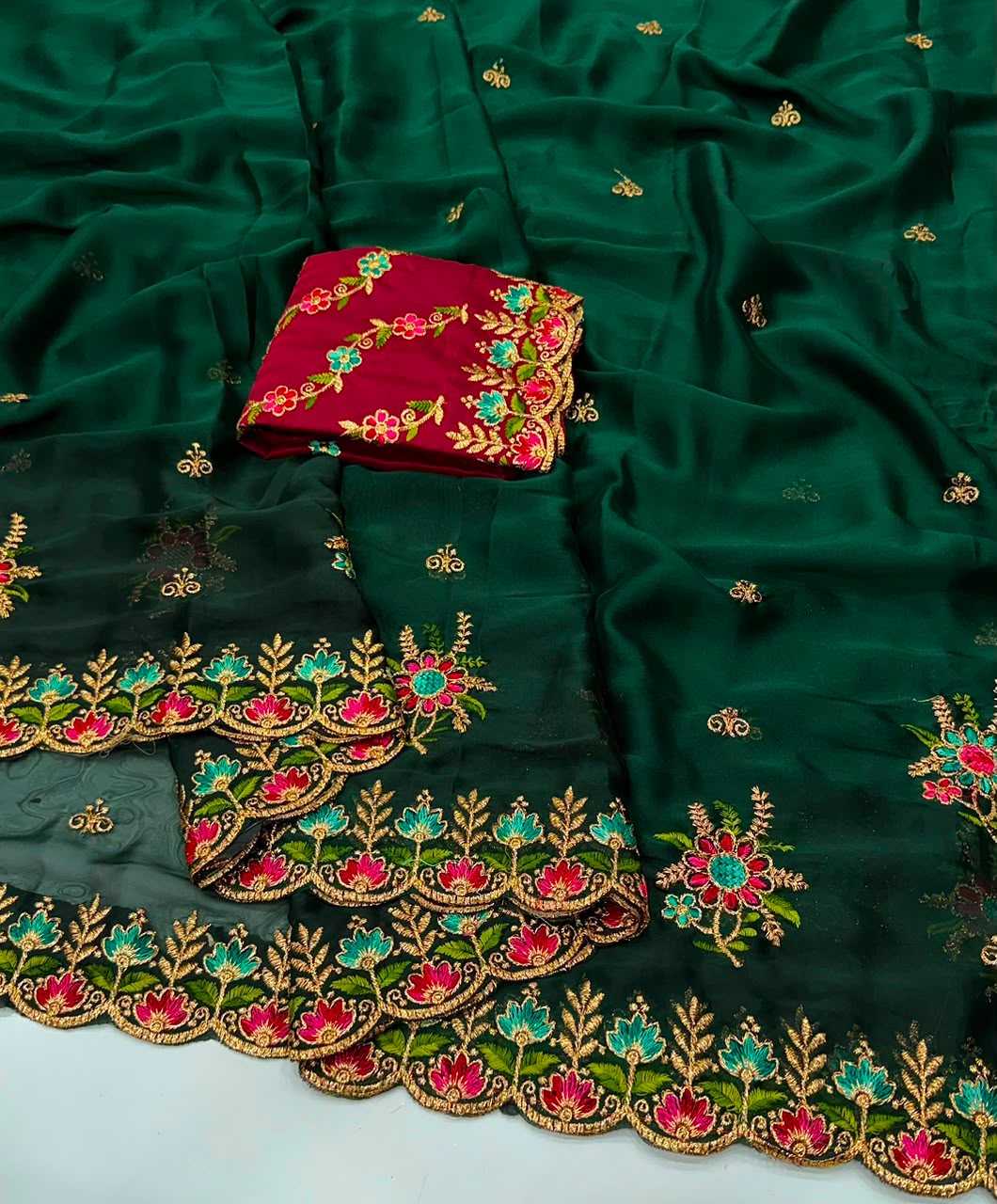 Rangoli Silk Party Wear Saree