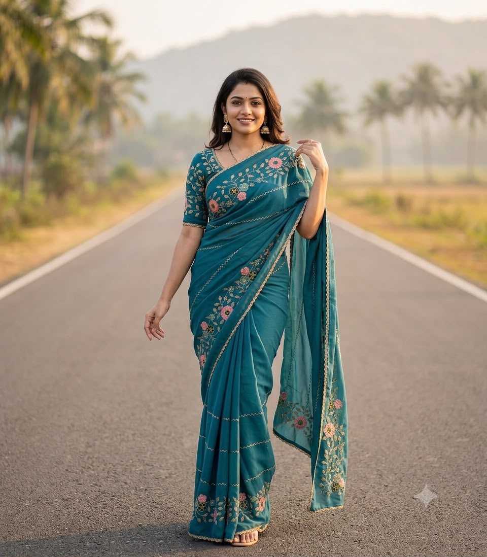 Georgette Party Wear Saree