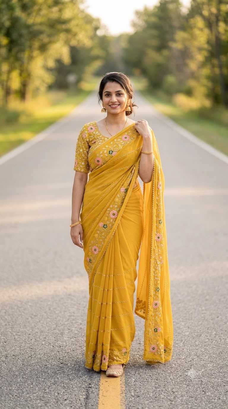 Georgette Party Wear Saree