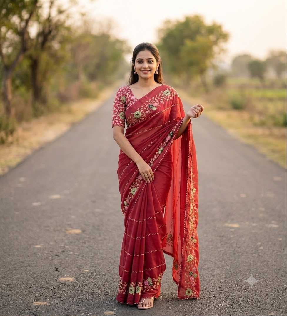 Georgette Party Wear Saree