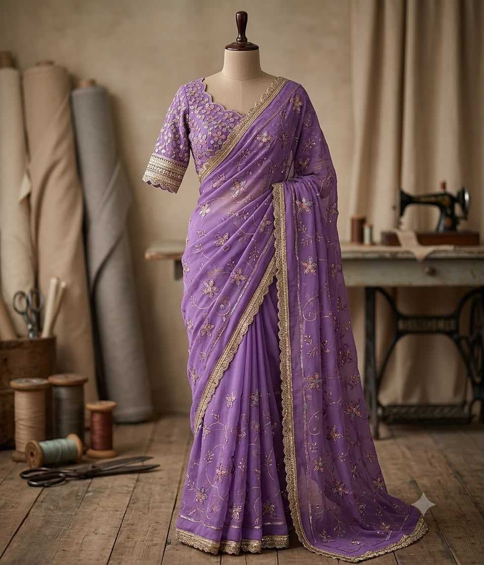 Georgette Designer Saree