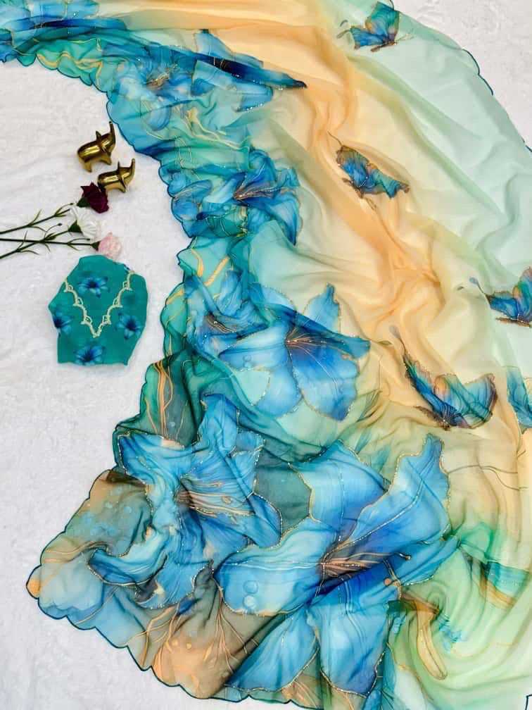 Printed Saree