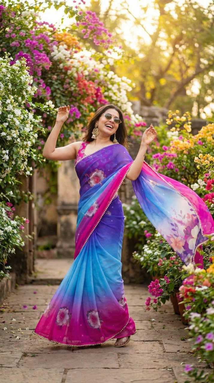 Georgette Designer Saree