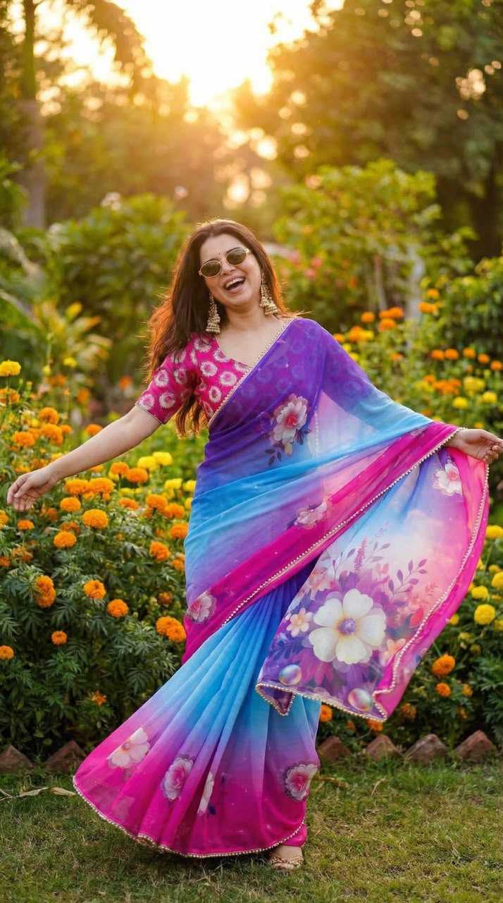 Georgette Designer Saree