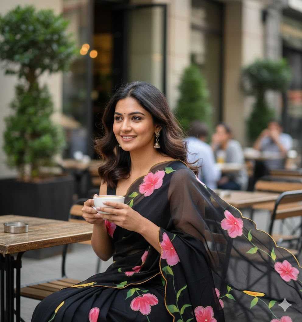 Bhavapriya Chiffon Printed Saree