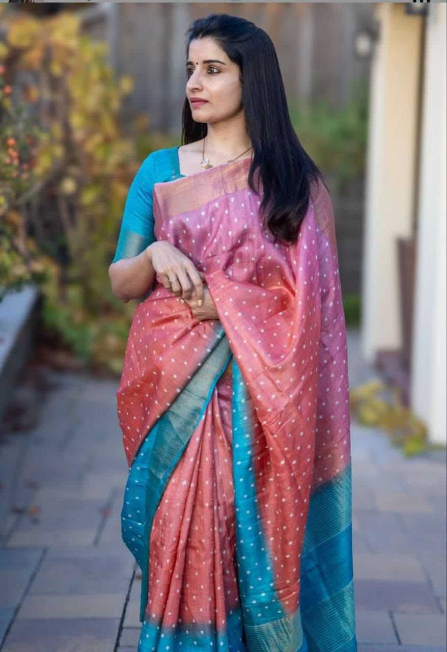 Chayanika Tussar Silk Designer Saree