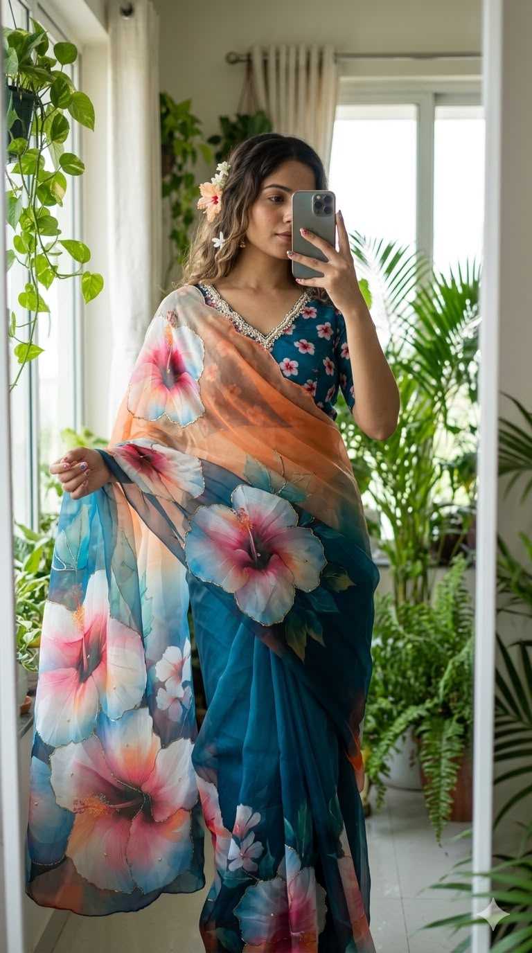 Printed Saree