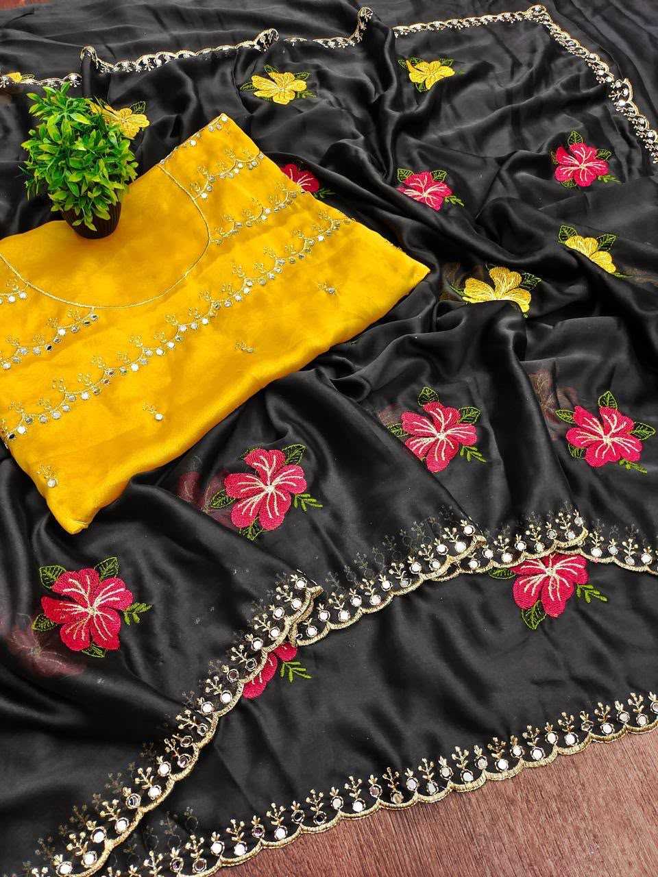 Chitravya Rangoli Silk Traditional Saree