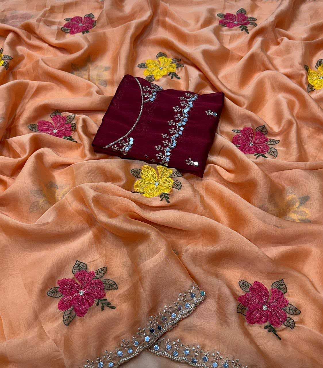 Chitravya Rangoli Silk Traditional Saree