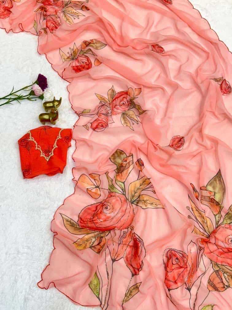 Printed Saree