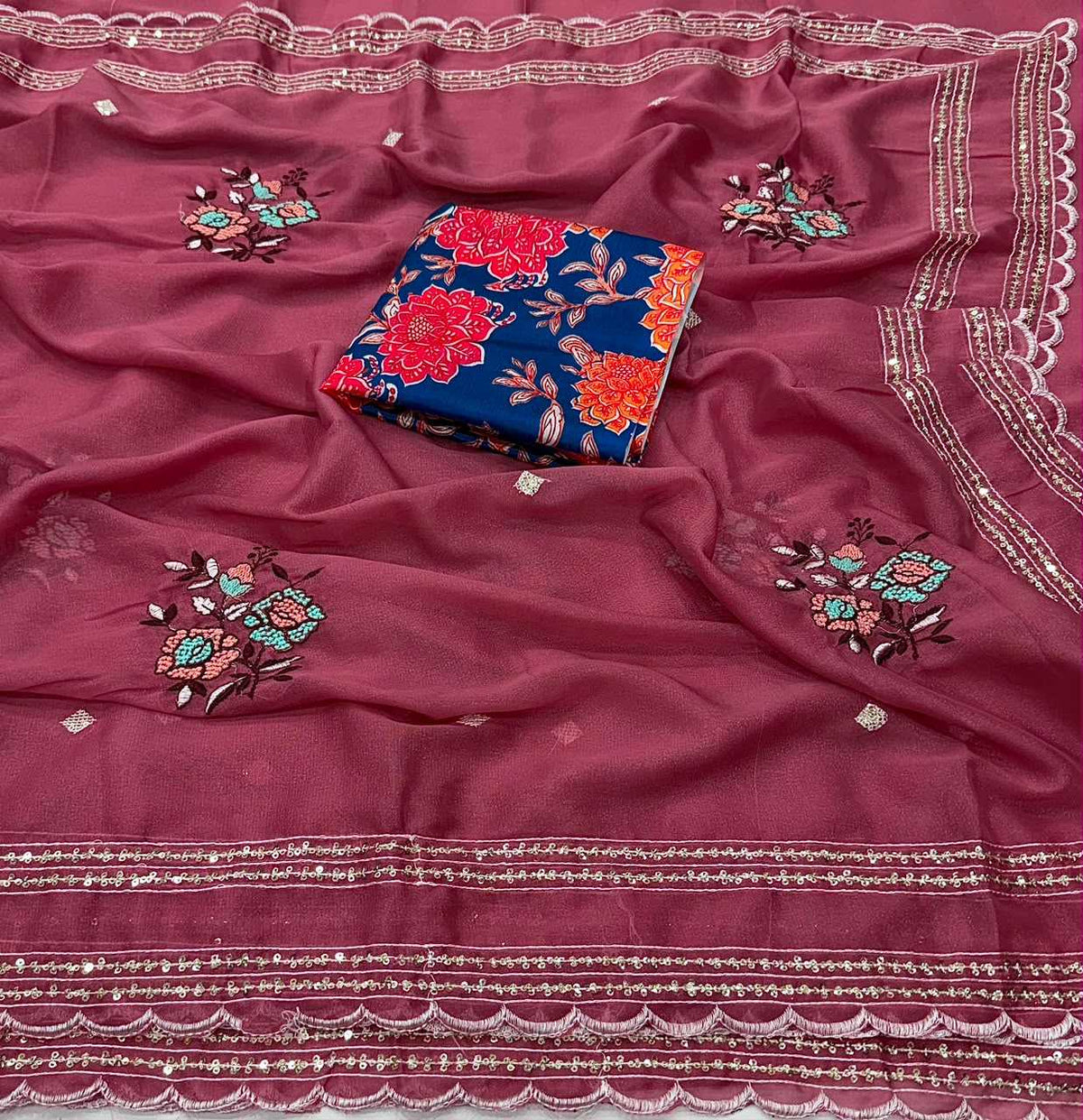 Georgette Designer Saree