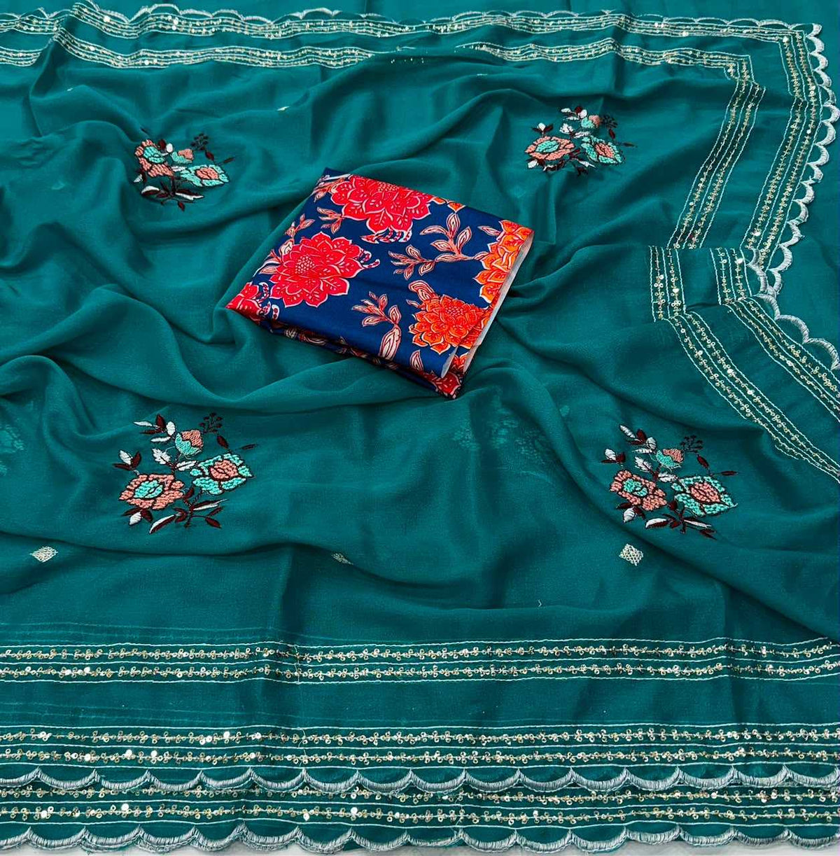 Georgette Designer Saree