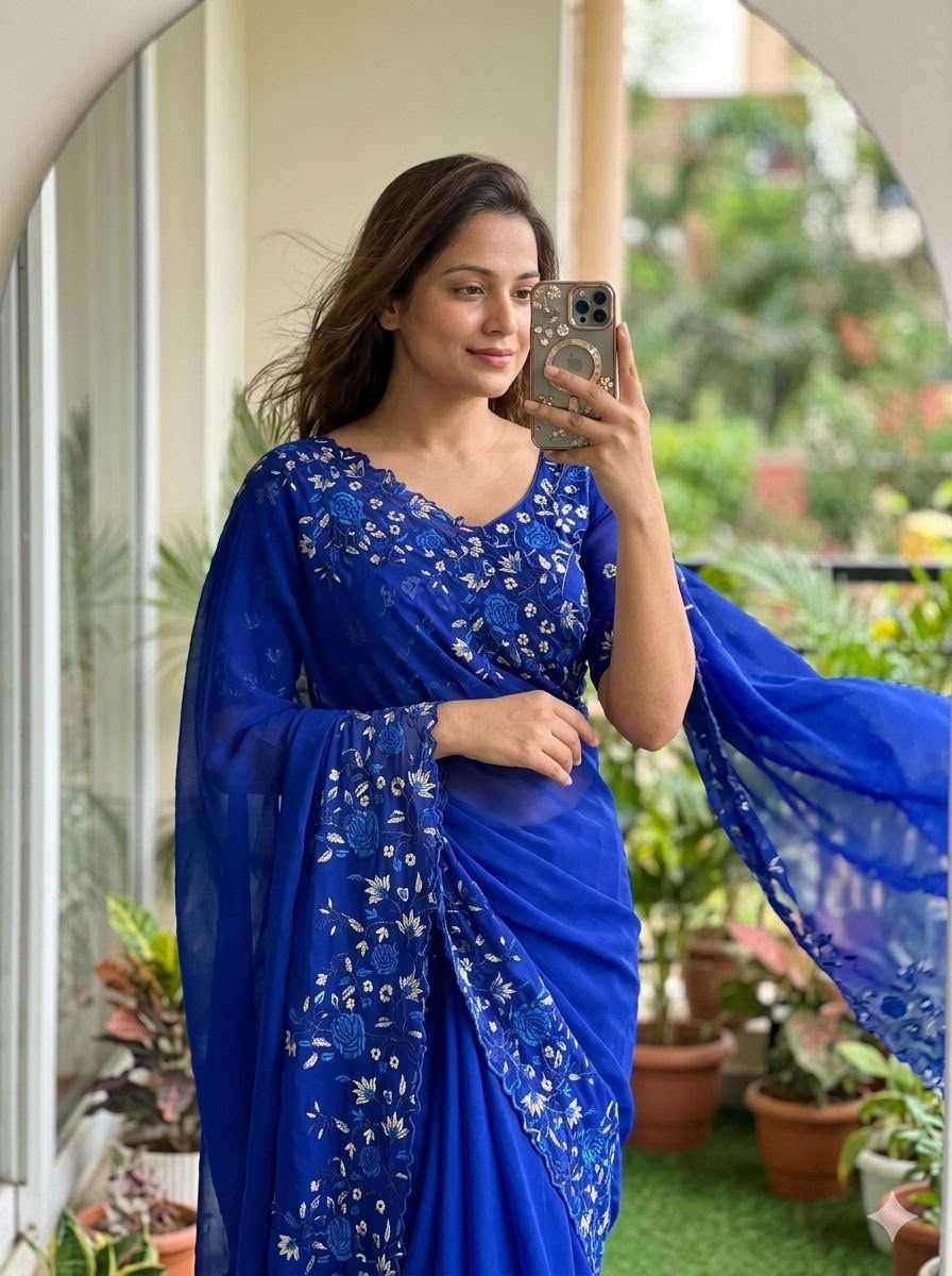 Dhruvisha Georgette Designer Saree