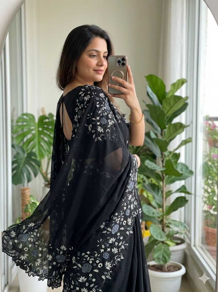 Dhruvisha Georgette Designer Saree