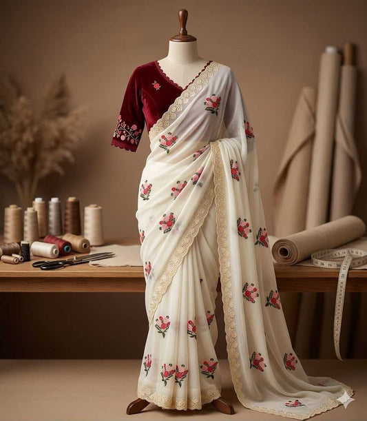 Georgette Party Wear Saree