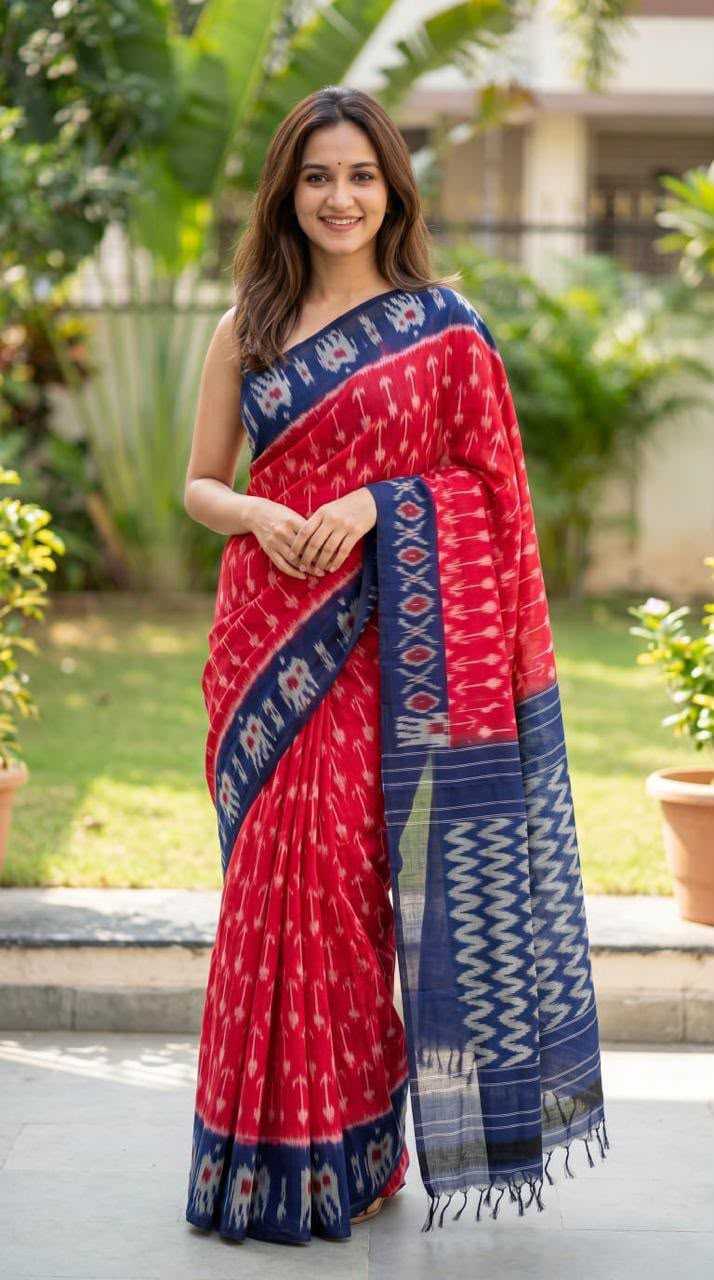 Linen Designer Saree