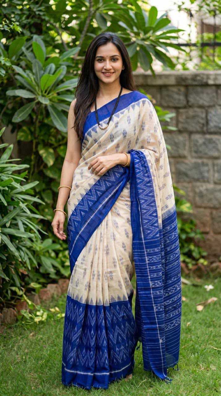 Linen Designer Saree