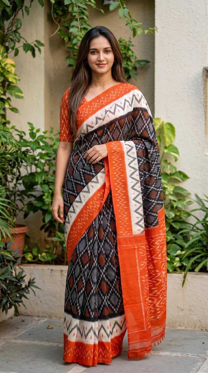 Linen Designer Saree