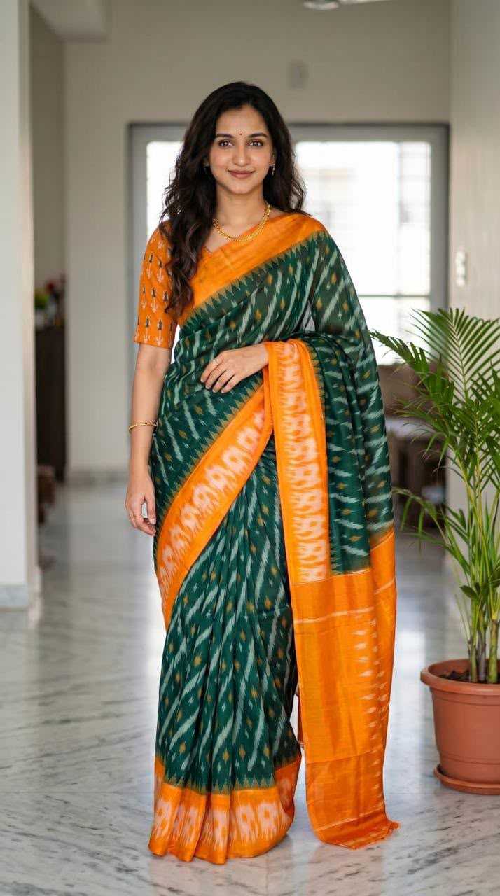 Linen Designer Saree