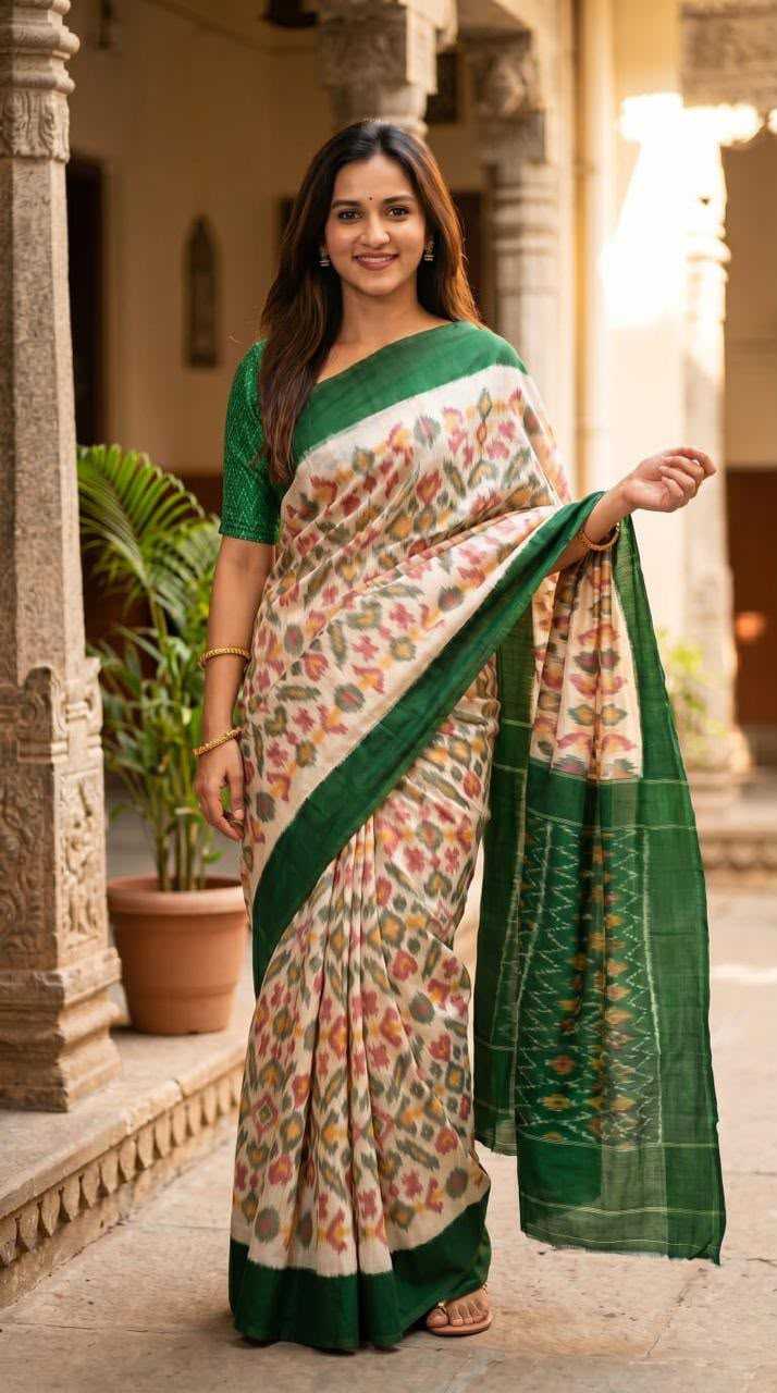 Linen Designer Saree