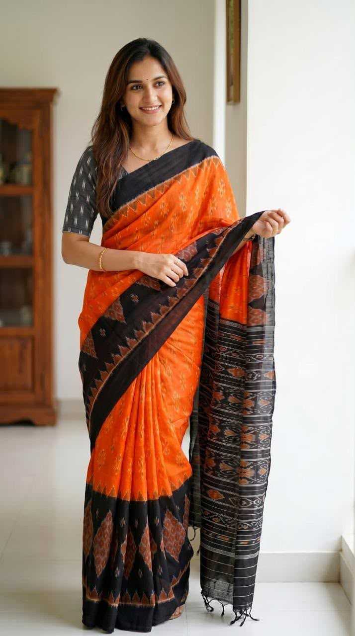Linen Designer Saree
