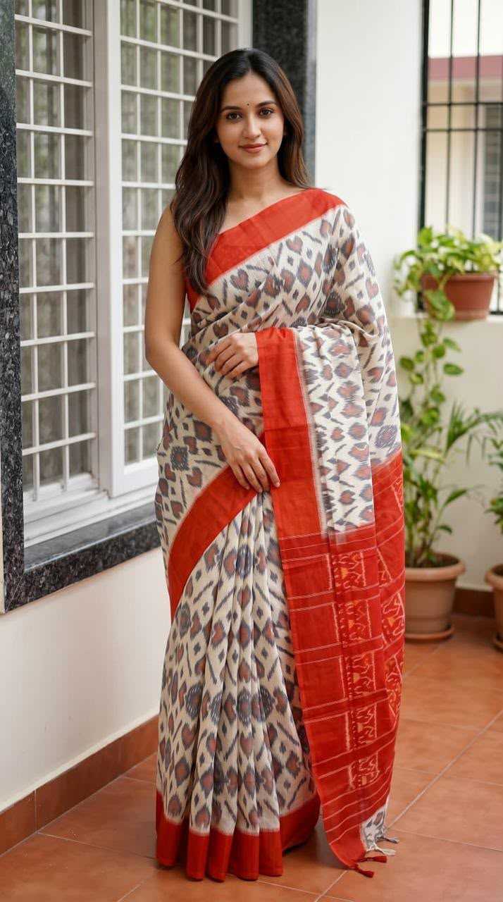 Linen Designer Saree