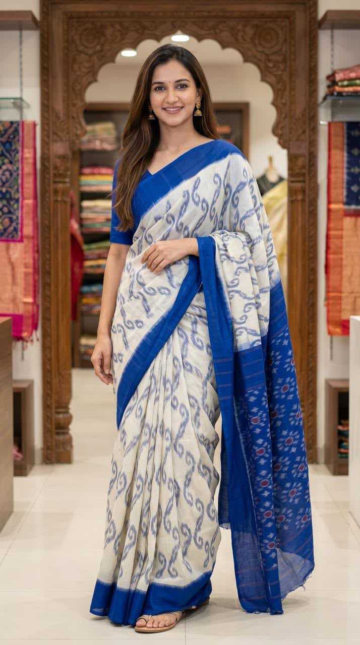 Linen Designer Saree