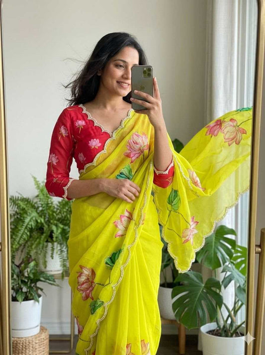 Georgette Printed Saree