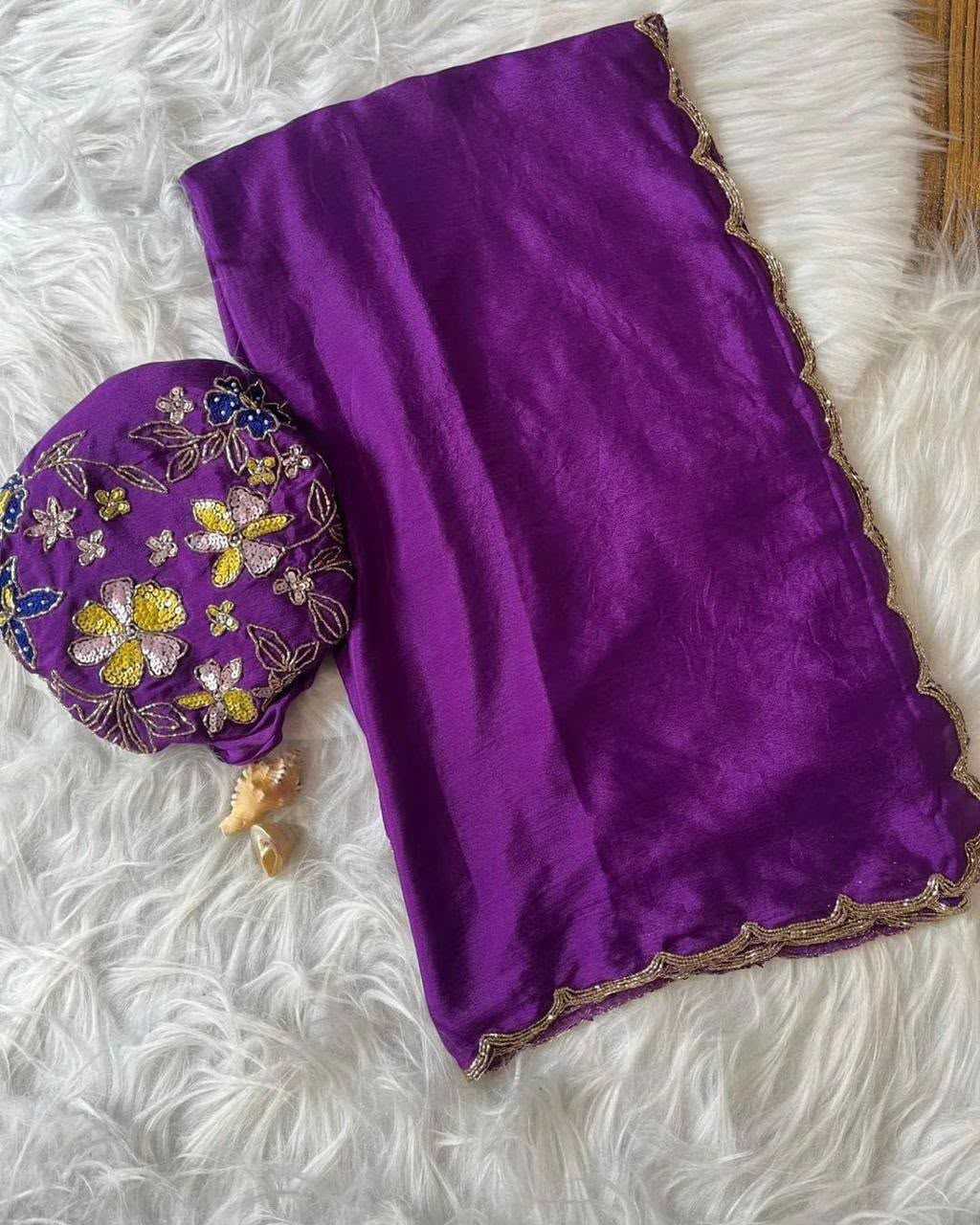 Chinon Silk Soft Saree