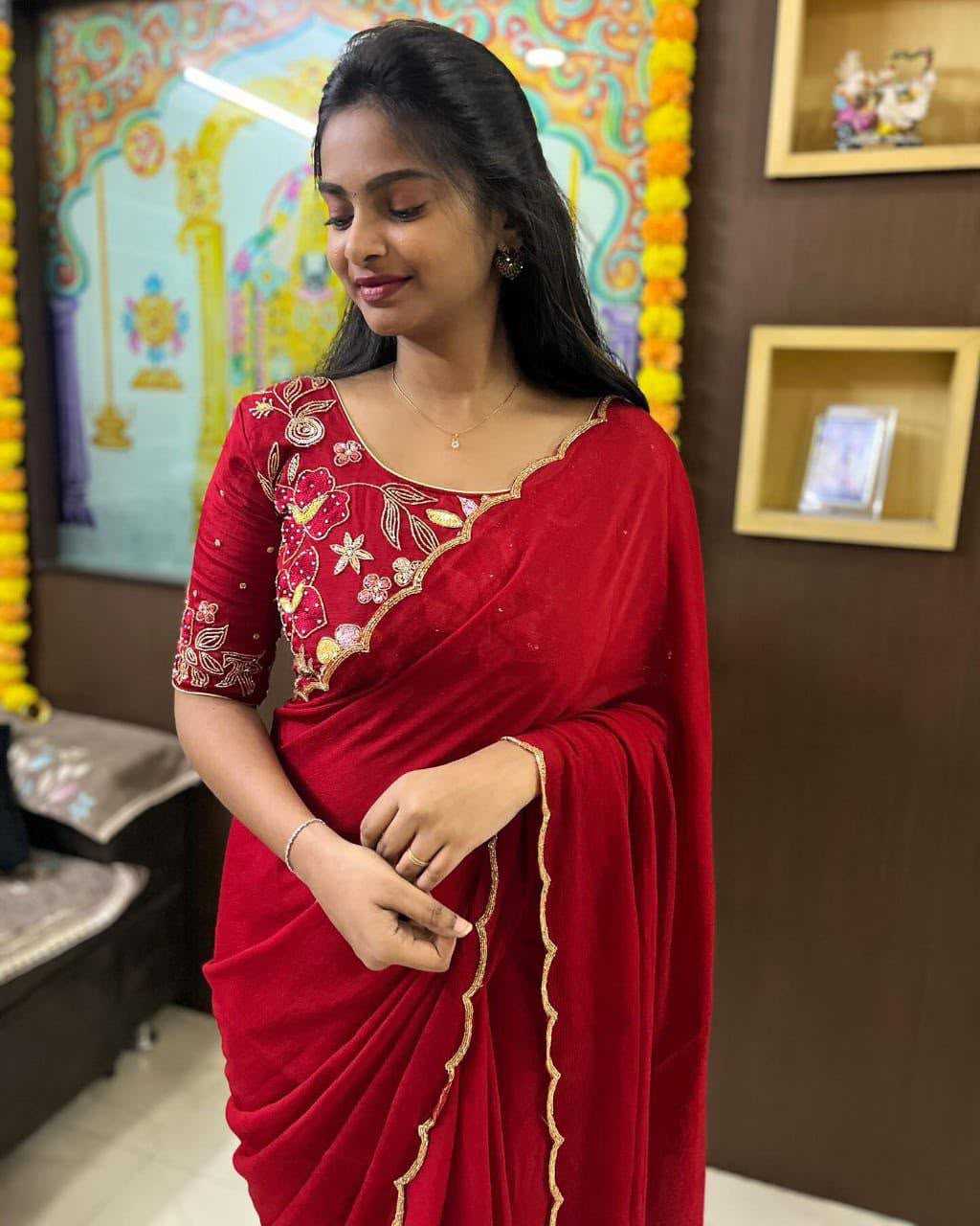 Chinon Silk Soft Saree