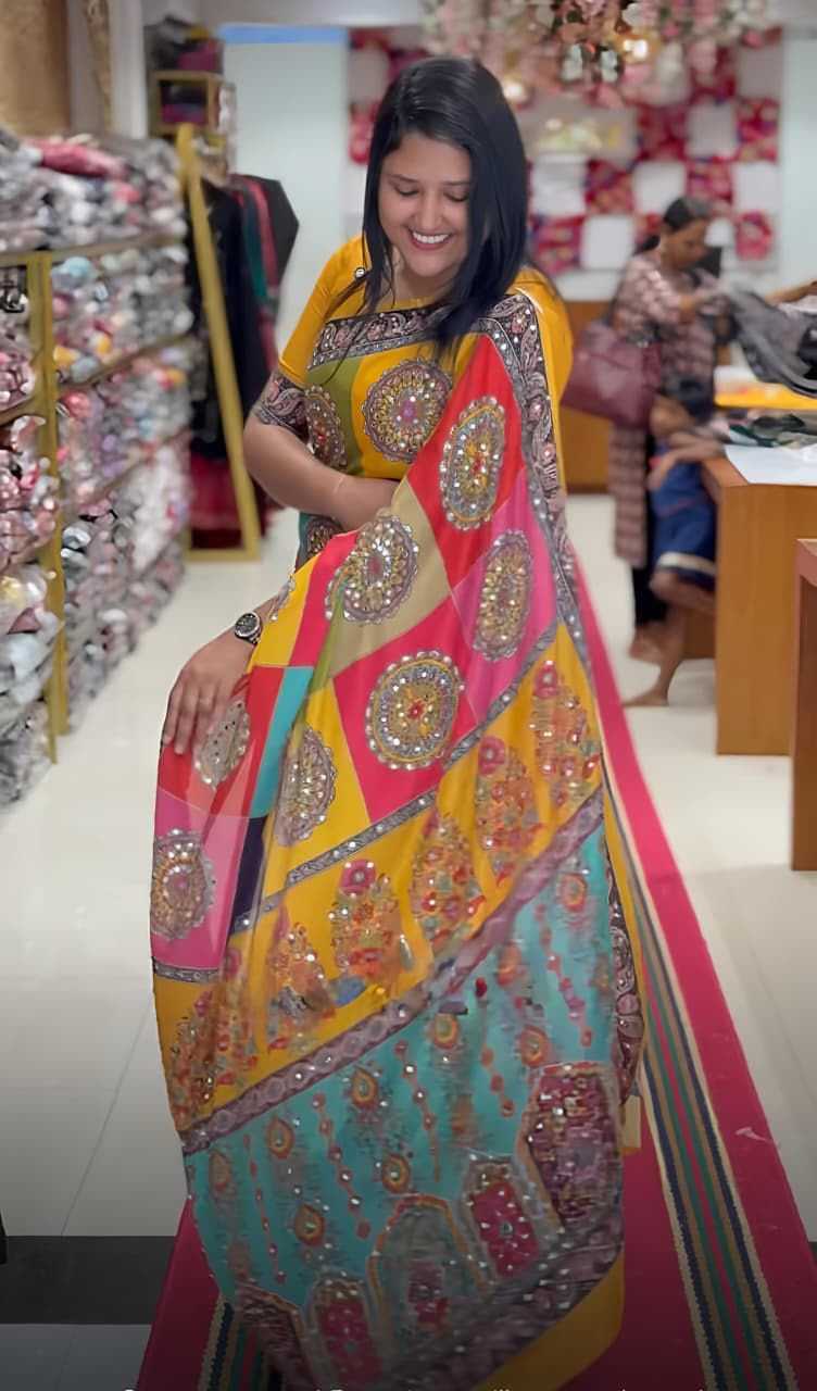 Chinon Designer Saree