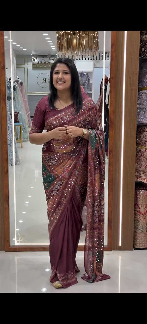 Chinon Designer Saree