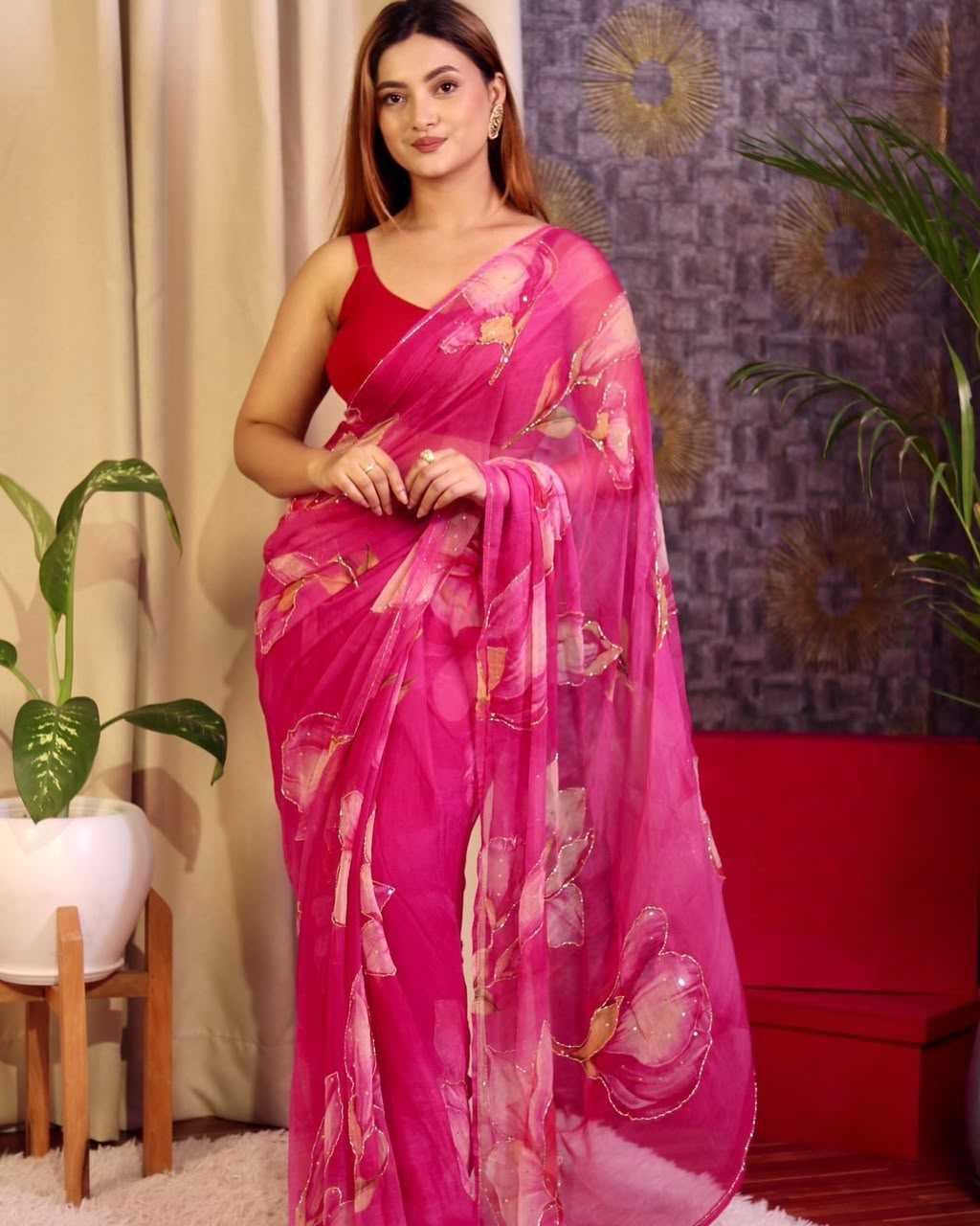 Chiffon Printed Saree