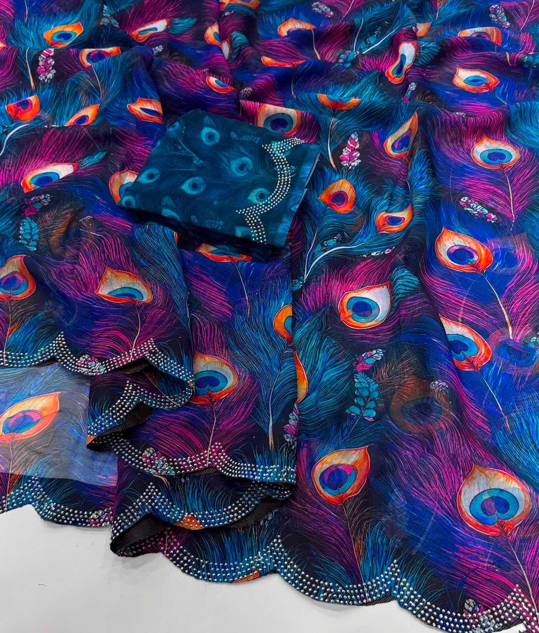 Georgette Printed Saree