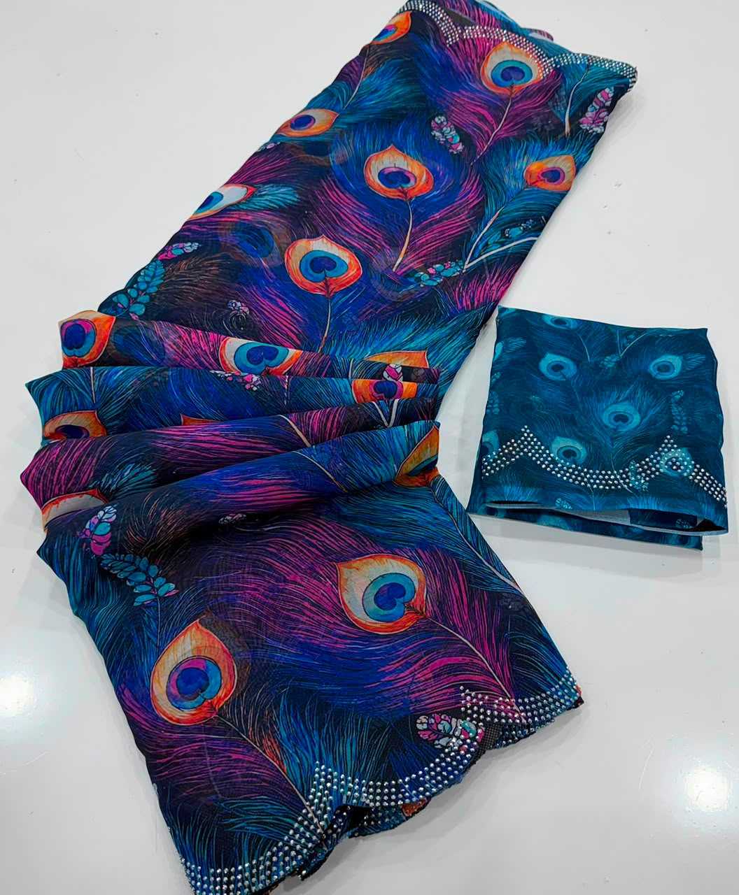 Georgette Printed Saree