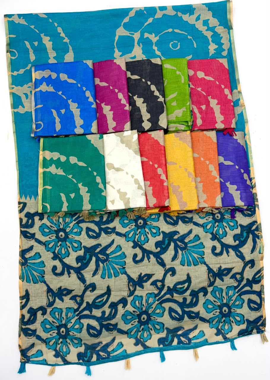 Cotton Kalamkari Saree
