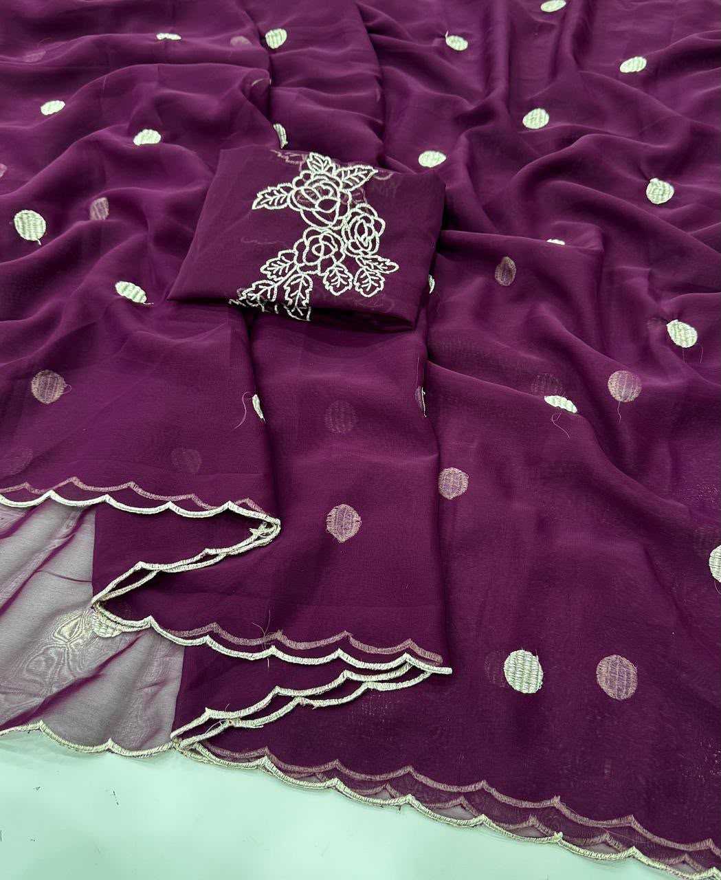 Georgette Fancy Saree